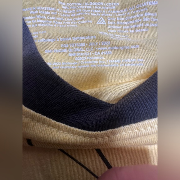 Yellow Pikachu Kids T-Shirt - Picture 6 of 11